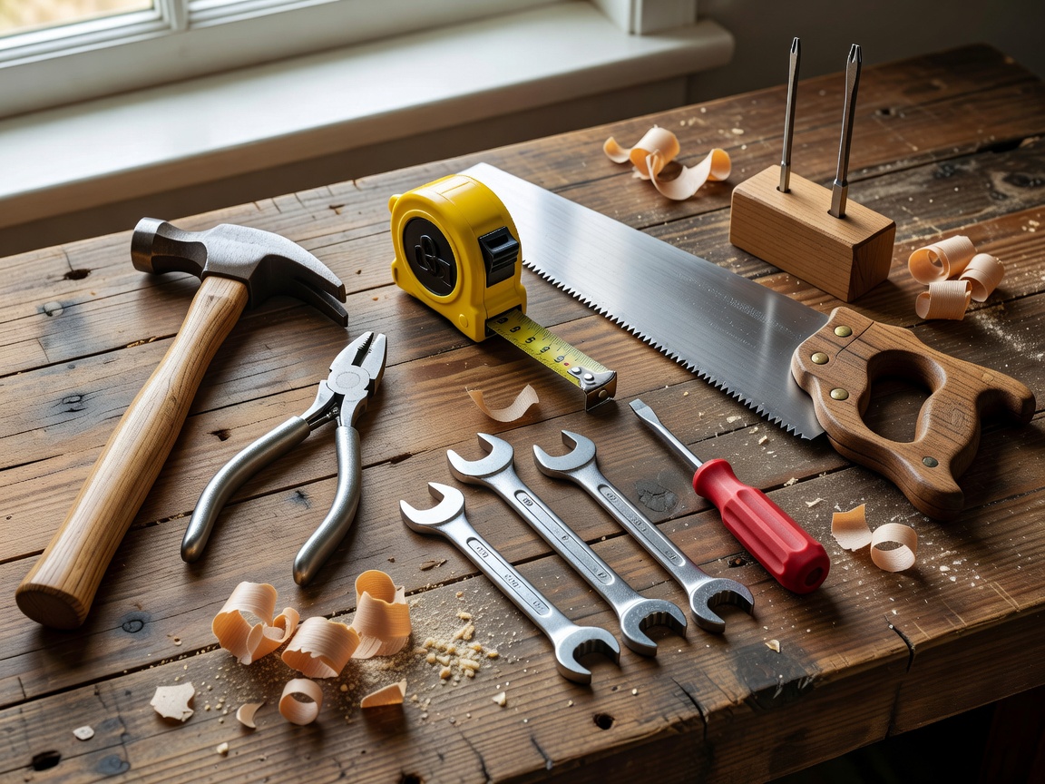 Handwerker bei der Arbeit mit Werkzeug