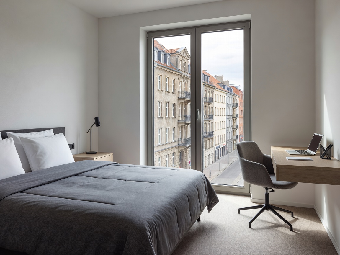 Freundlich eingerichtetes Zimmer im Refugio Berlin